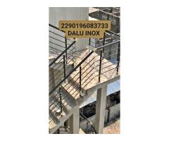 Rampes d'escalier et balcons en aluminium chromé inoxydable